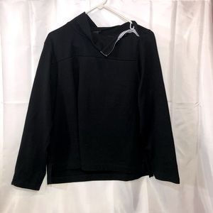 Women’s J.Crew Black Mock Neck Nautical Sweater M